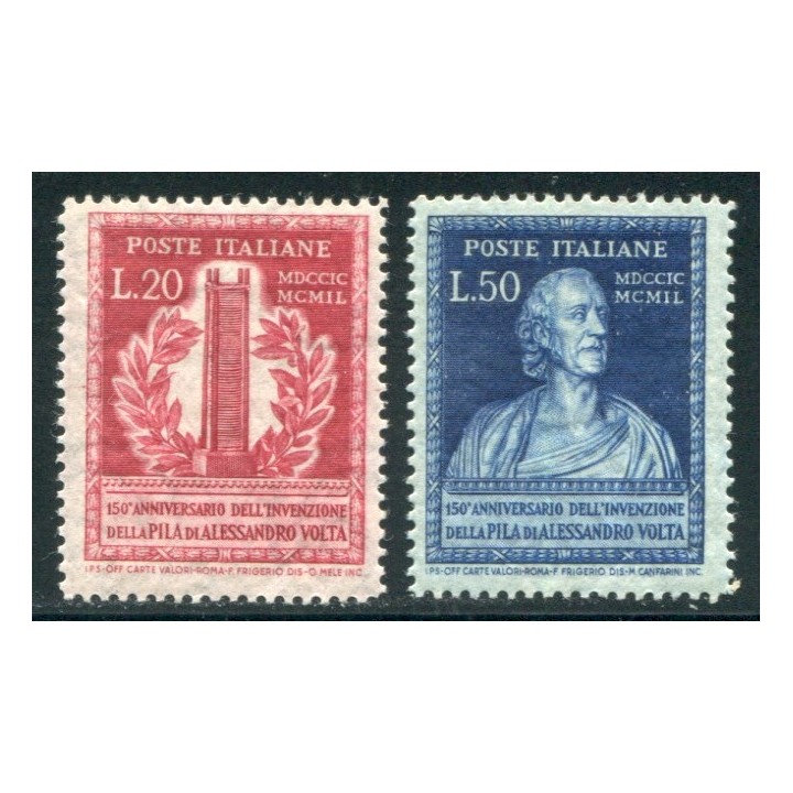 1949 Repubblica Volta serie 2 valori nuovi 