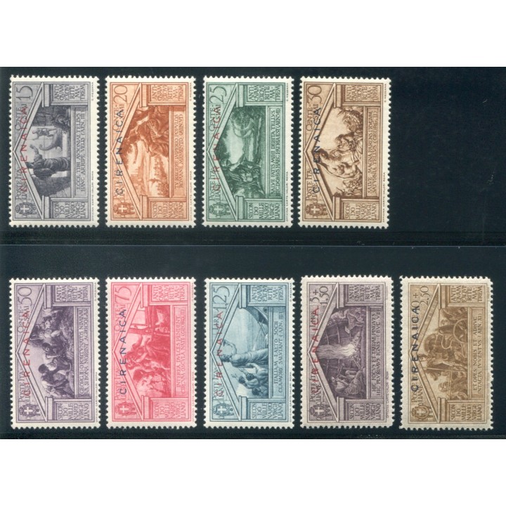 1930 Cirenaica Virgilio serie 9 val.