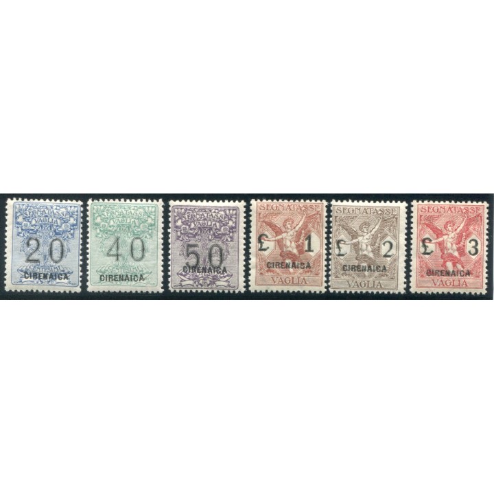 1924 Cirenaica Tasse Vaglia 6 val.