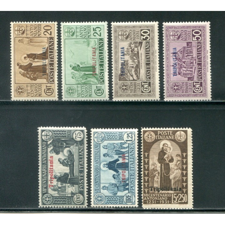 1931 Tripolitania Sant' Antonio 7 valori