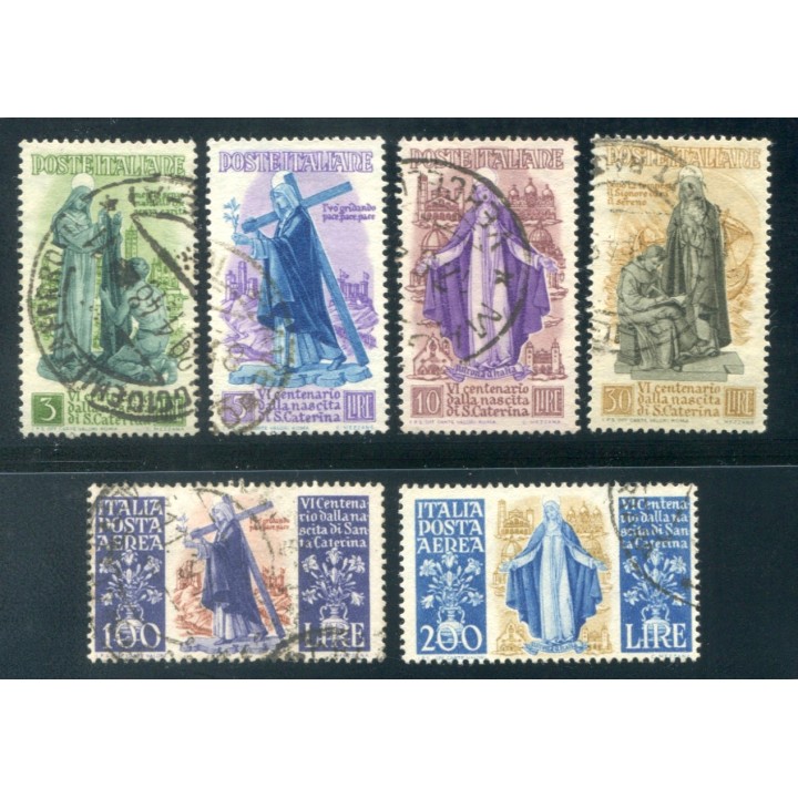 1948 Repubblica S.Caterina serie 6 val.
