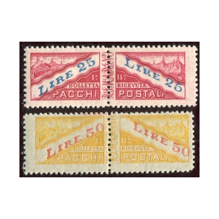 1946 San Marino Pacchi Postali 2 valori