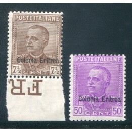 1928/9 Eritrea Michetti 2 val. nuovi