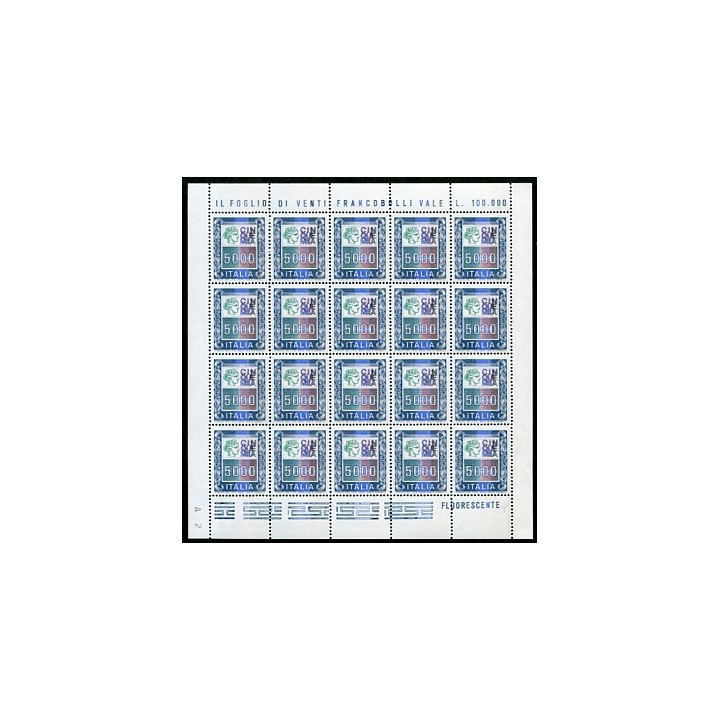 1978 Repubblica 5000 lire minifoglio