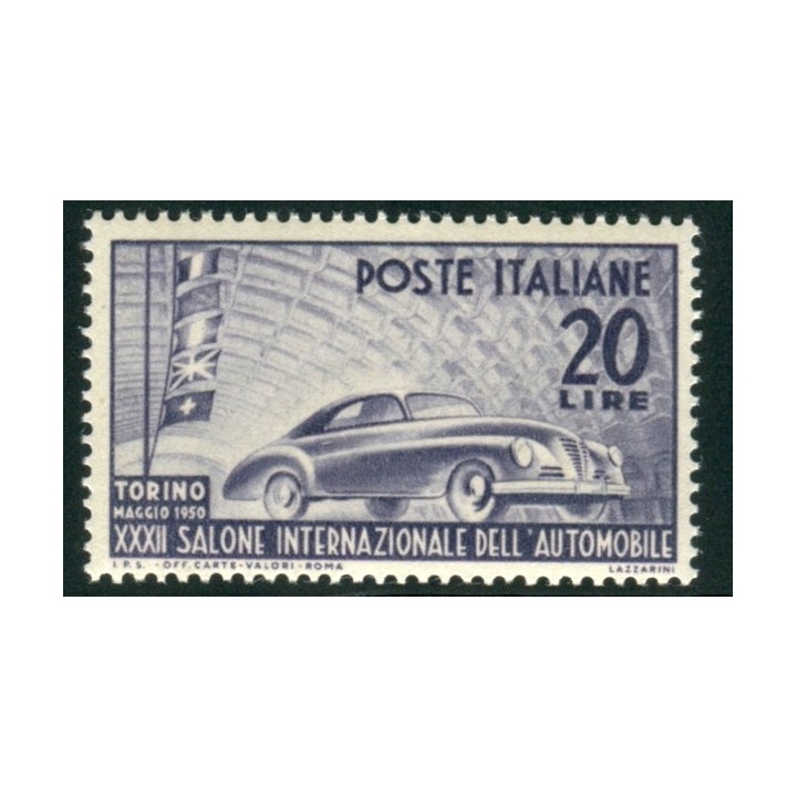 1950 Repubblica Salone auto Torino 20 lire