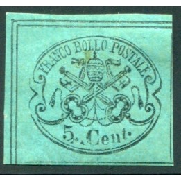 1867 Pontificio 5 cent. II emissione