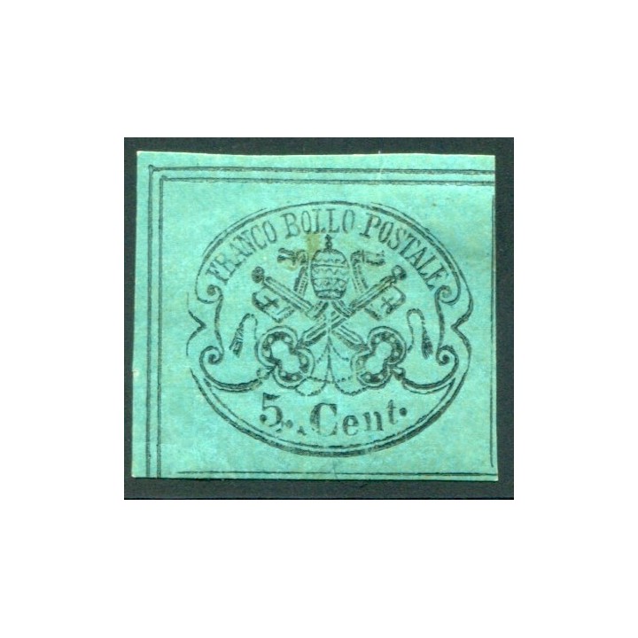 1867 Pontificio 5 cent. II emissione