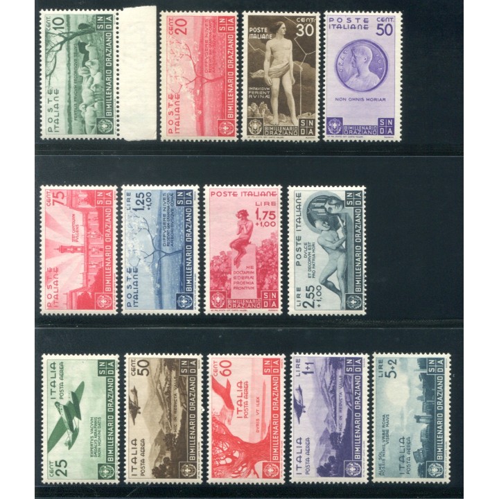 1936 Regno Orazio serie 13 val. nuovi 