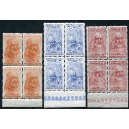 1952 Repubblica Leonardo blocco 4