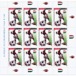 2004 minifoglio 12 valori MILAN campione 