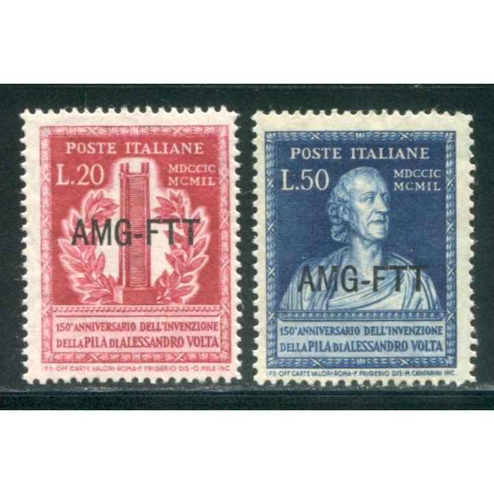 1949 Trieste A Volta 2 valori nuovi