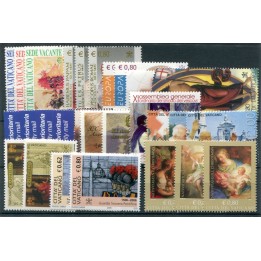 2005 Vaticano annata completa 28 val. + 7 BF 