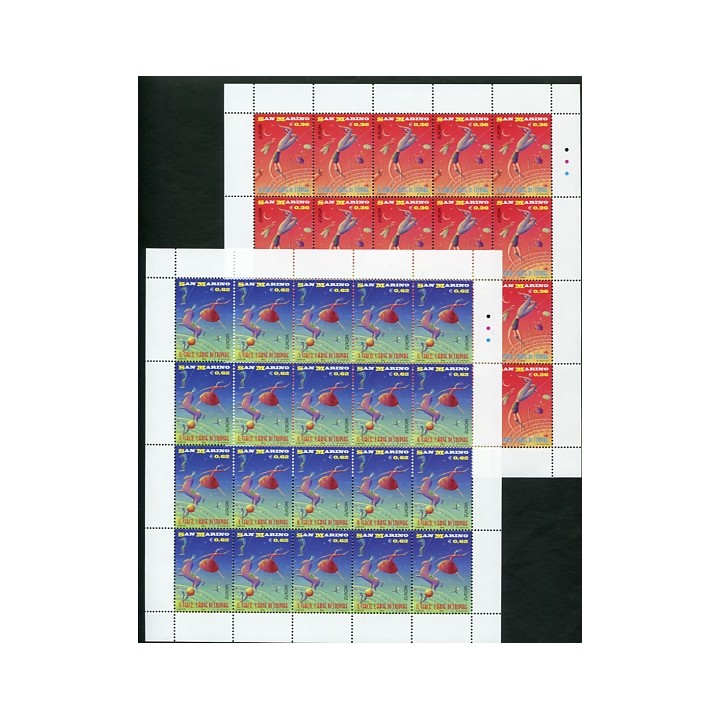 2002 San Marino minifoglio Europa 2 val.