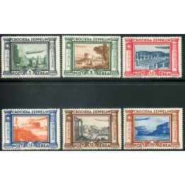 1933 Regno PA Zeppelin serie 6 valori
