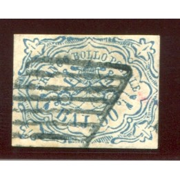 1852 Pontificio 50 baj azzurro scuro