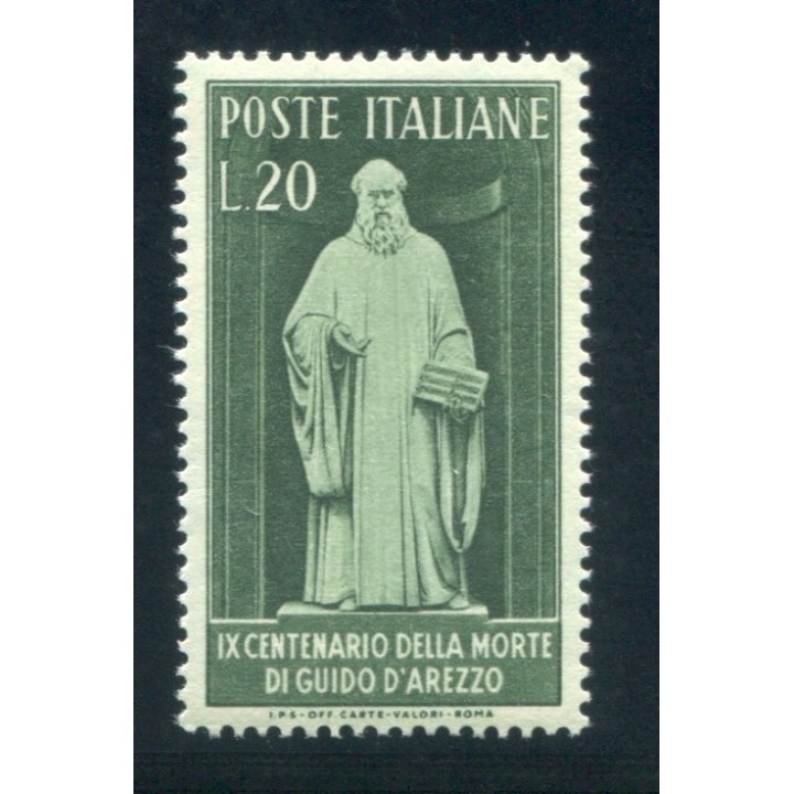 1950 Repubblica 20 lire Arezzo centrato