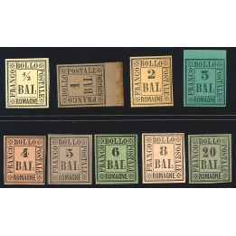 1859 ASI Romagne serie completa nuova 9 valori
