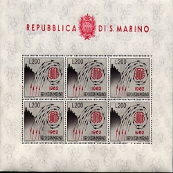 1962 San Marino foglietto Europa 62