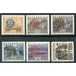 1931 Austria Rotary serie 6 valori 