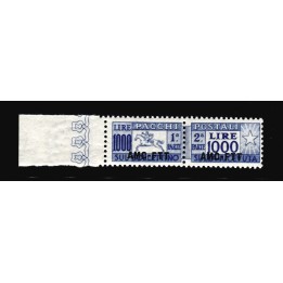 1954 Trieste A 1000 lire pacco postale cavallino