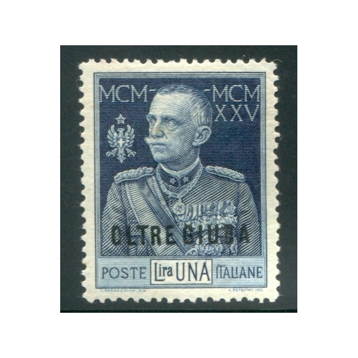 1926 Oltre Giuba 1 lira dent. 13 1/2 centrato