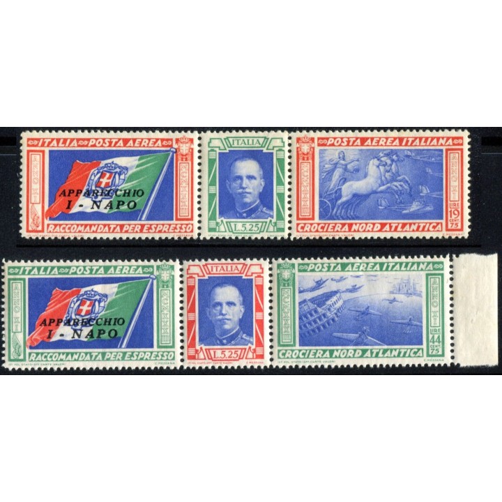 1933 PA Regno Trittici I-NAPO nuovi