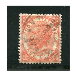 1866 Regno 2 lire Torino usato