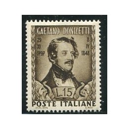 1948 Repubblica Donizetti 15 lire nuovo