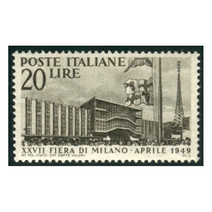 1949 Repubblica Fiera MI 20 lire nuovo