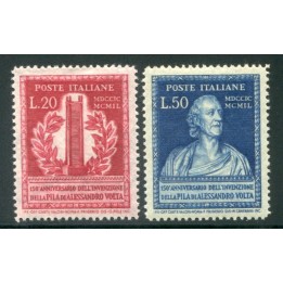 1949 Repubblica Volta 2 val. centrati nuovi  