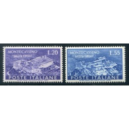 1951 Repubblica Montecassino serie di 2 valori