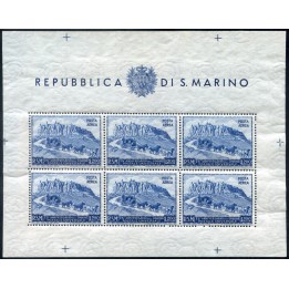 1951 San Marino BF UPU 200 lire dentellato