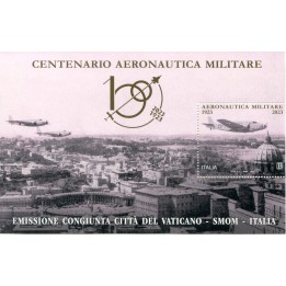 2023 Repubblica emissione congiunta foglietto Aereonautica