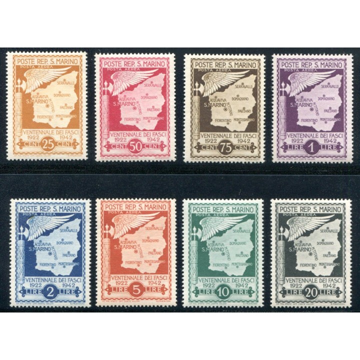 1943 San Marino PA Fasci serie non emessa