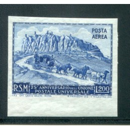 1951 San Marino PA 200 lire non dentellato