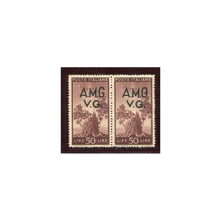 1946 AMG VG 50 lire prima G chiusa