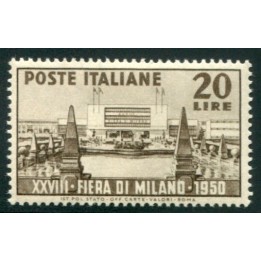 1950 Repubblica Fiera MI 20 lire nuovo