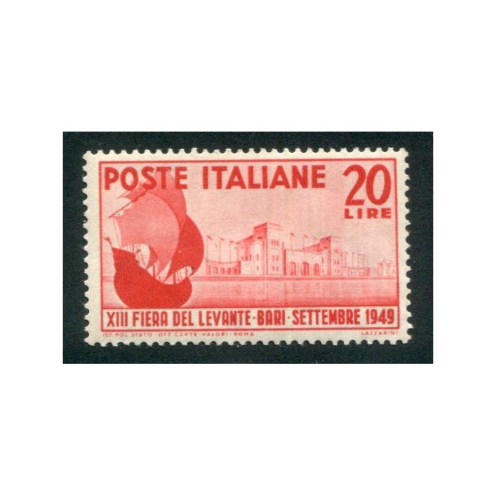 1949 Repubblica Fiera di Bari 20 lire