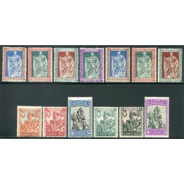 1928 Regno Emanule Filiberto serie 13 val.
