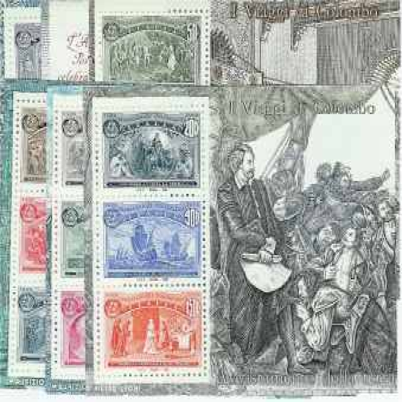 1992 Repubblica Italiana 6 Foglietti Colombo