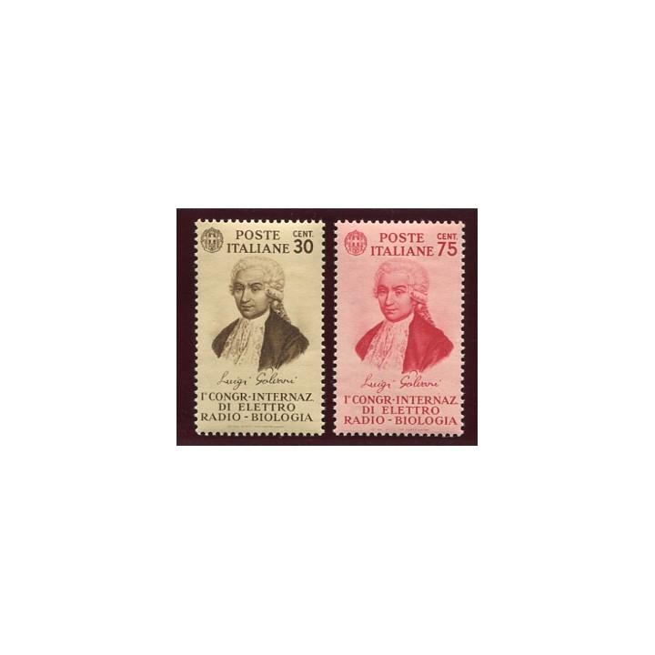 1934 Regno Luigi Galvani 2 valori