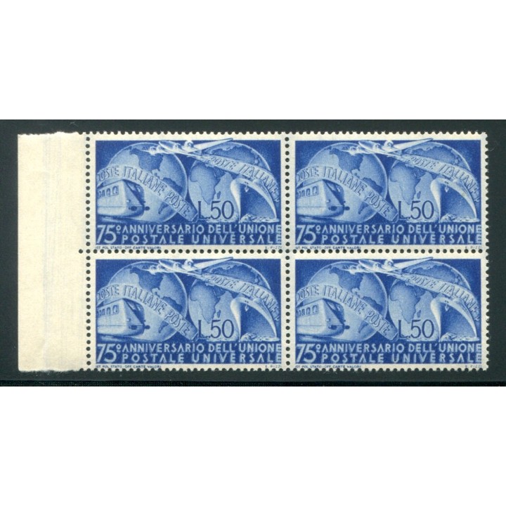 1949 Repubblica UPU blocco di 4 nuovo  