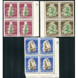 1950 Repubblica Tabacco 3 val.
