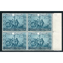 1951 Repubblica Colombo 20 lire 