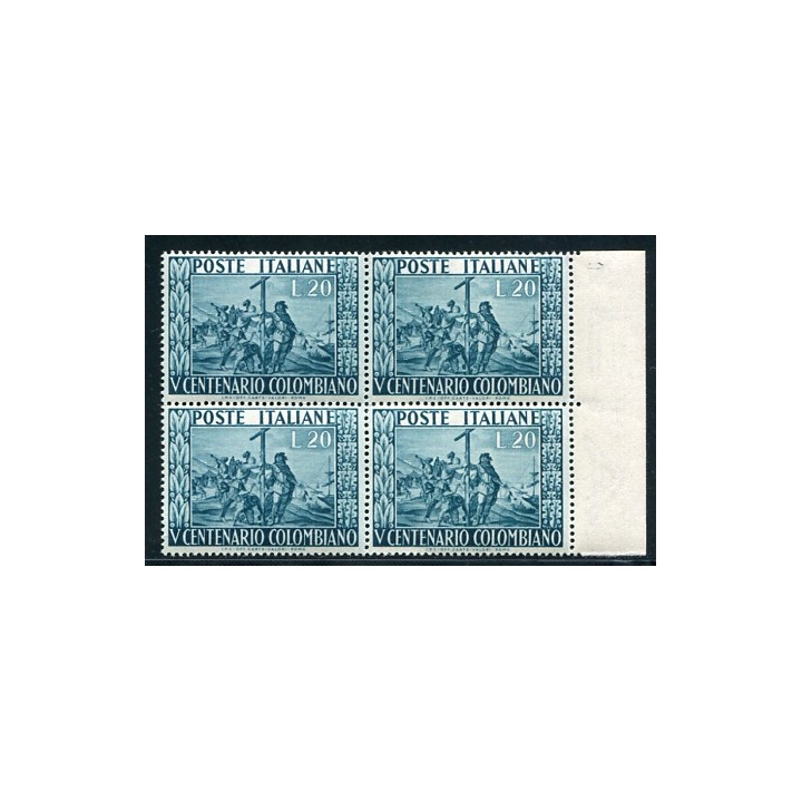 1951 Repubblica Colombo 20 lire 