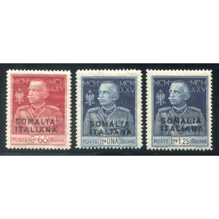 1925/6 Somalia Giubileo 3 val. dent. 13 1/2