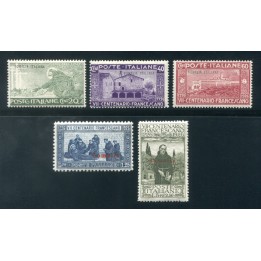 1926 Somalia San Francesco serie 5 val.
