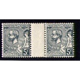 1920-21 Monaco 5+5 fr. ponte nuovo  