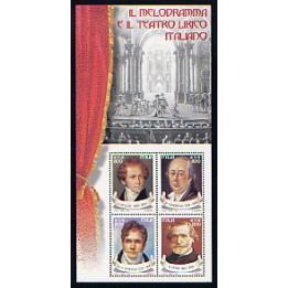 2001 Repubblica foglietto melodramma