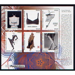 2002 Repubblica foglietto Design III